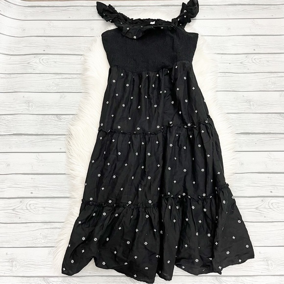 Old Navy Black Floral Maxi Dress - Picture 1 of 3